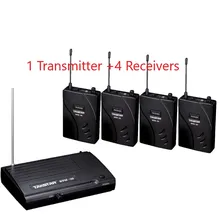 TAKSTAR WPM-100/wpm100 UHF сценическая Беспроводная система монитора наушники-вкладыши беспроводной стерео 1 передатчик+ 4 приемника