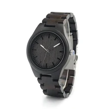 BOBO OISEAU I20 Mens Bambou Montre Lumineux main Quartz Montres avec Bois Bracelet reloj de los hombres