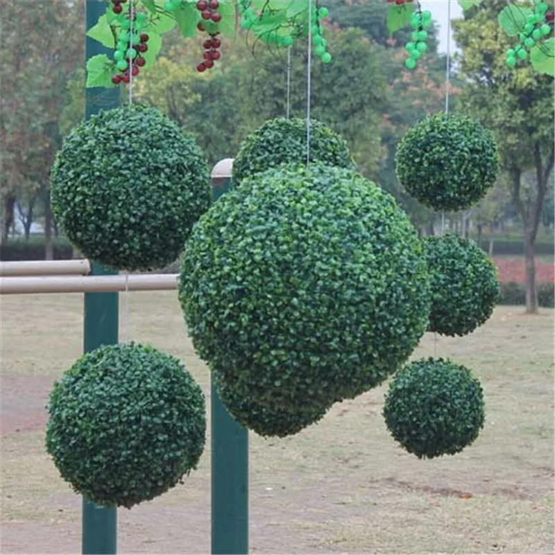 Buy 1pcs Modern Plastic Topiary Artificial Leaf Effect