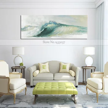 

100% Hand Painted Sea Sunset Pictures Large Canvas Oil Painting On Cancas For Living Room Wall Art Home Decor Seascape Paintings