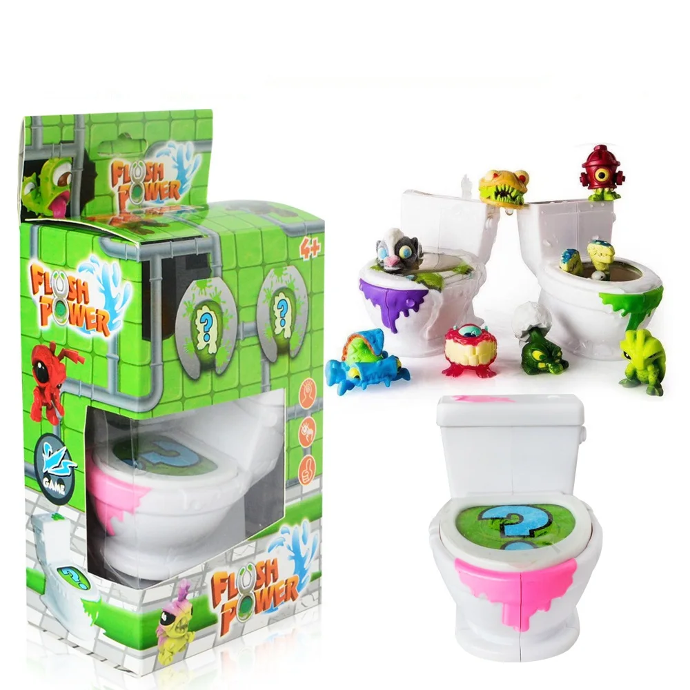

New toilet flush toilet monster elf series of color boxes toilet trash toilet bowl monster