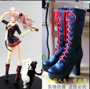 

Danganronpa Dangan-Ronpa Junko Enoshima Cosplay Shoes Custom made High-top lace-up boots