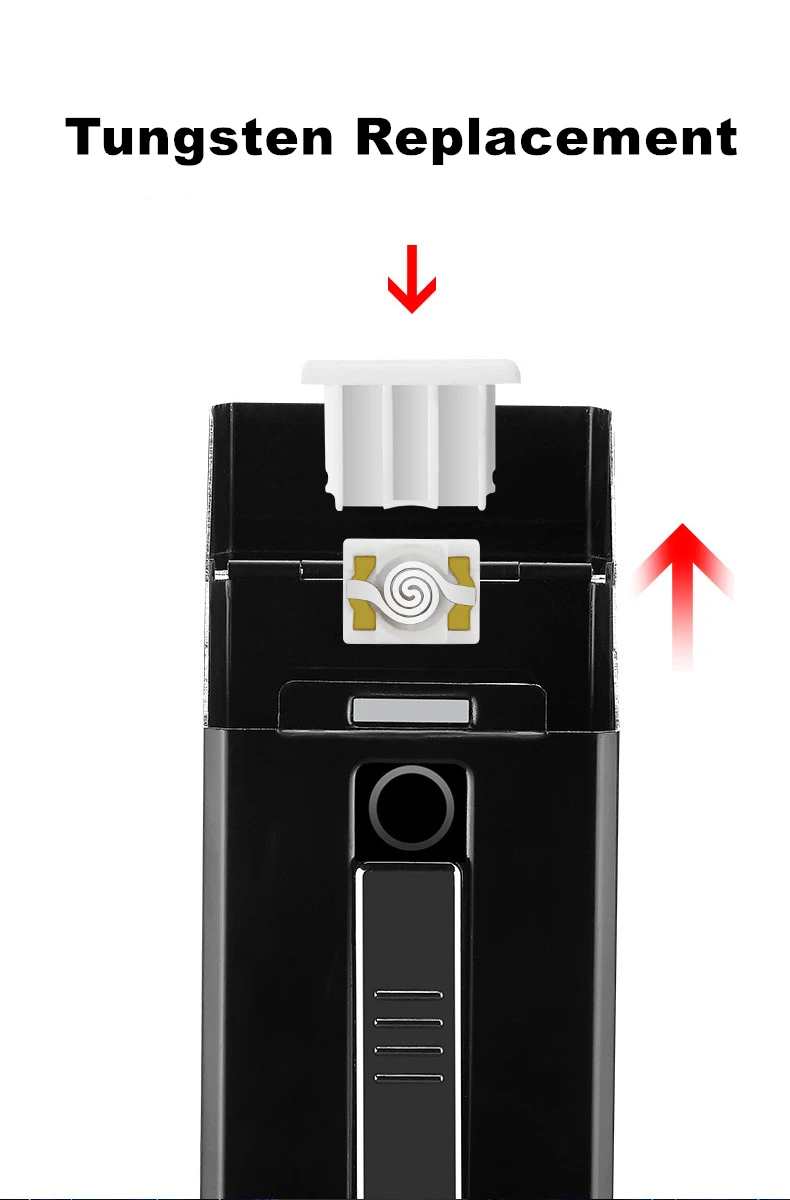 Металлический чехол для сигарет, коробка с электронной зажигалкой, USB, портативная плазменная Вольфрамовая зажигалка, водонепроницаемый держатель, 20 шт., тонкие сигареты