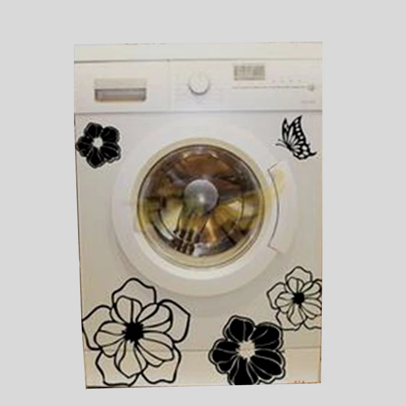 Autocollant Réfrigérateur Fleur Blanche Magnolia - Couvrant Total Porte Frigo 3 Tailles