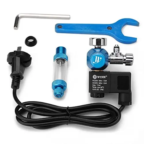 WYIN W01-03 Aquarium Valve Pressure Gauge With Ele...