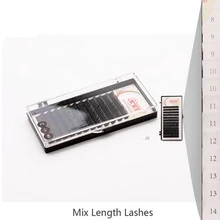 Микс длина наращивание ресниц корейские шелковые Накладные ресницы расширение