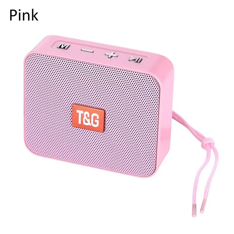 Pink TG166 Мини Bluetooth динамик инновационный квадратный портативный беспроводной Micro TF карта бас для кемпинга на открытом воздухе пляж спорт бассейн Вечерние - Цвет: Pink