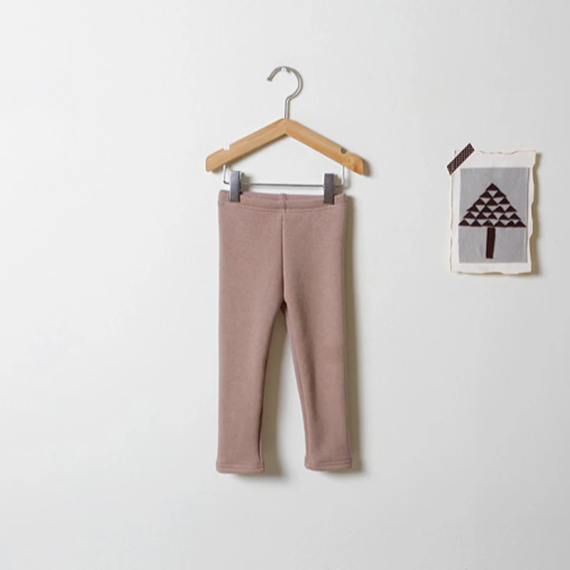 Детские леггинсы; штаны для девочек; детская одежда из мягкого хлопка; однотонные брюки с эластичной резинкой на талии; сезон весна-осень; - Цвет: Розовый