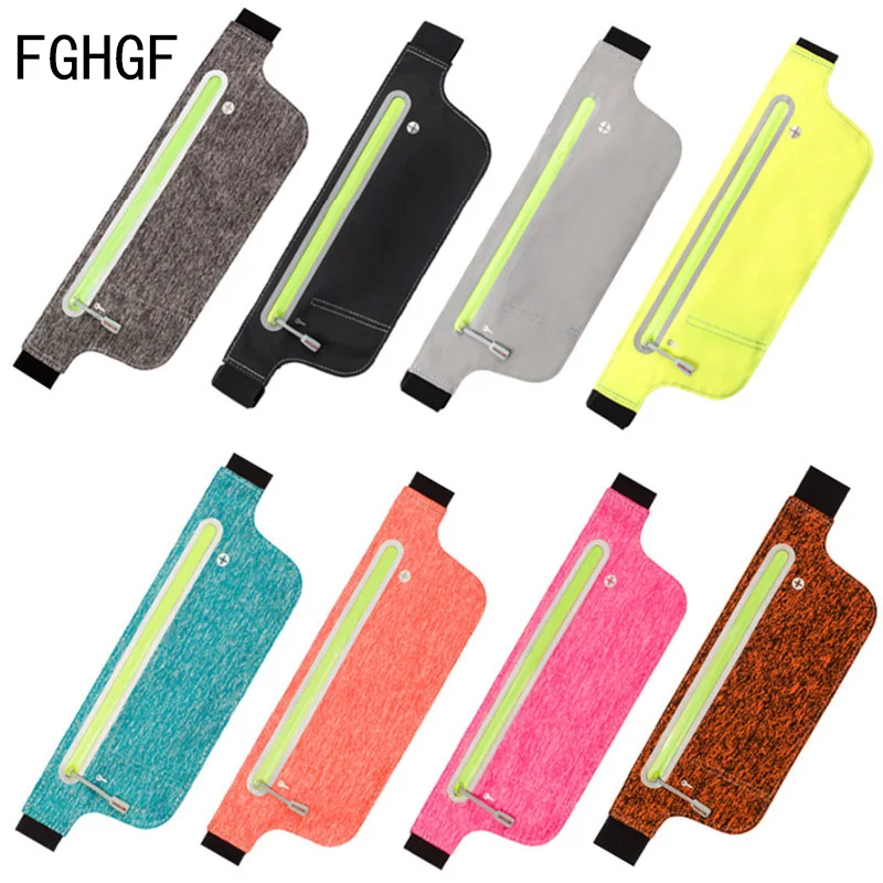 

NEW Ultrathin Waist Bag Running Belt Mobile Phone Holder Pouch Jogging Belt Bag Women Gym Fitness Bag Outdoor Sport