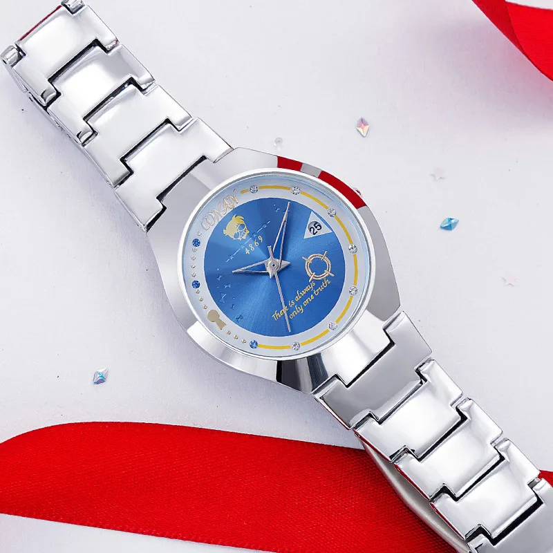 [Detective Conan] Quartz Watch Couple Watches Anime Manga Role Ran Shinichi Furuya Rei Akai Shuuichi Kid Haibara Figure Model