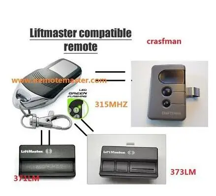 LiftMaster 371LM 372LM 373LM Garage Door Opener replacement Remote control free shipping after market avanti garage door remote control replacement opener transmitters with rolling code free shipping