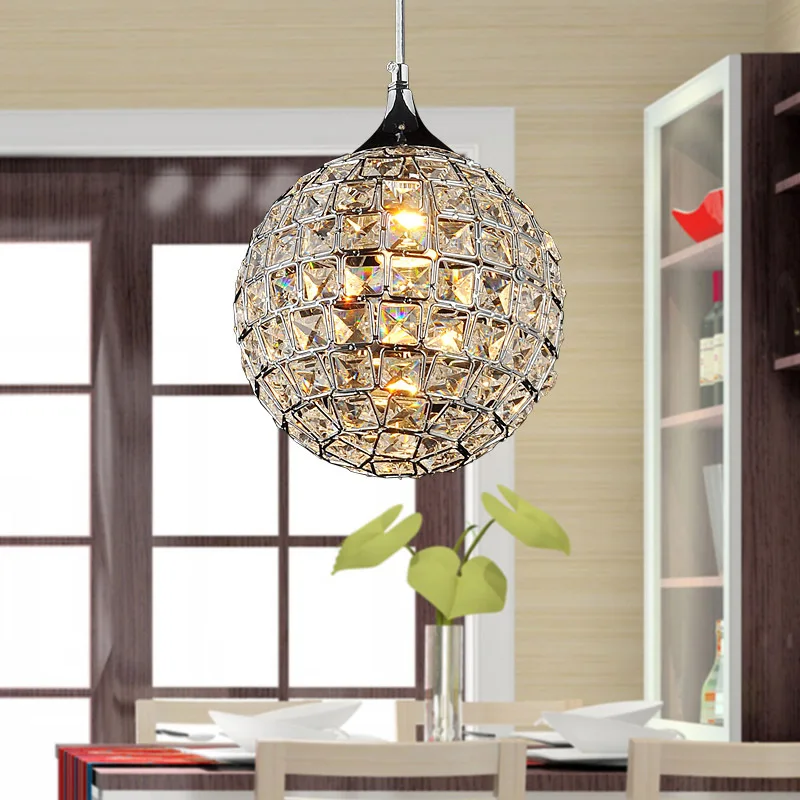 

Luxurious K9 Crystal Ball Pendant Lamp Fixture Lighting Ceiling Lamp Restaurant Bedroom Cafe Bar Hanging Light Club Store Home