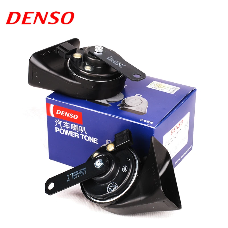  DENSO Car Claxon Horns Air Horn Waterproof Universal Interface Original Quality 12V loud Snail Sing