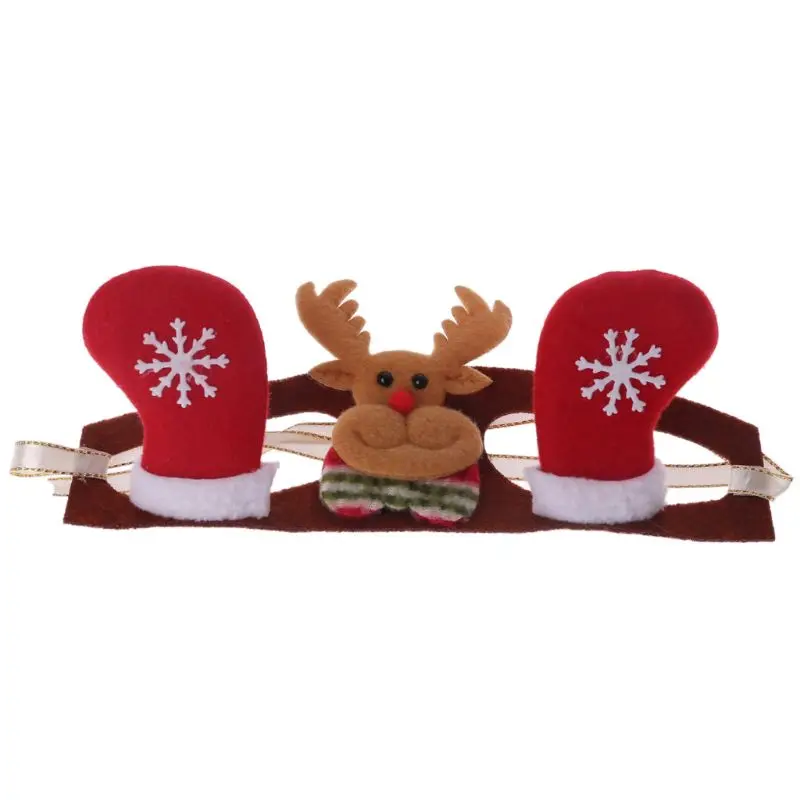 Рождественский костюм для домашних животных повязка на голову шляпа оленя Собака Щенок Кошка Косплей товар для фестиваля - Цвет: Red Deer M