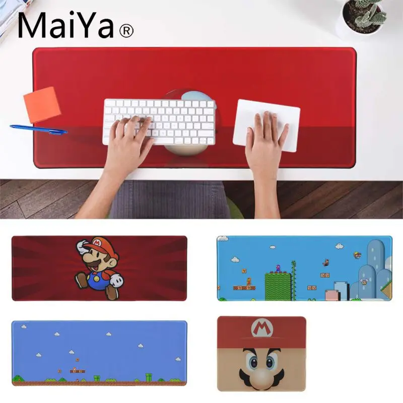 

Maiya Simple Design Super Mary mario Gaming Player desk laptop Rubber Mouse Mat Rubber PC Computer Gaming mousepad
