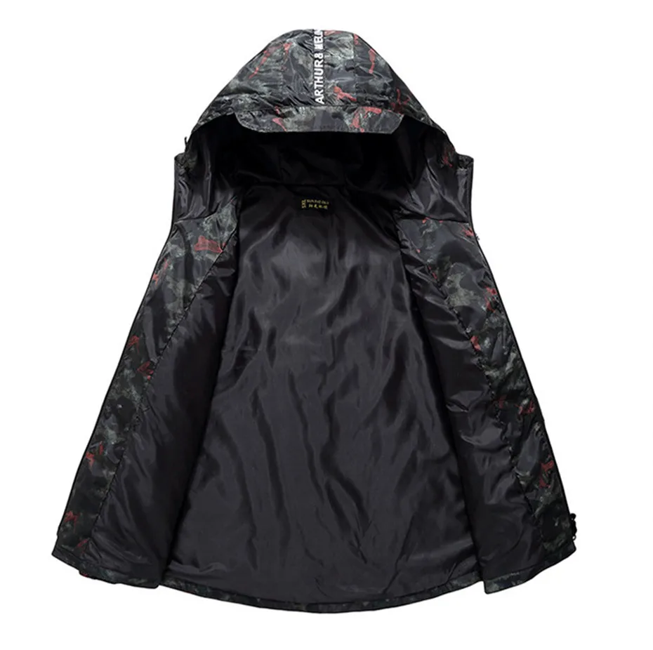 Куртка мужская больших размеров 10XL 9XL куртки мужские камуфляжные куртки с принтом верхняя одежда повседневное Свободное пальто с капюшоном Большие размеры
