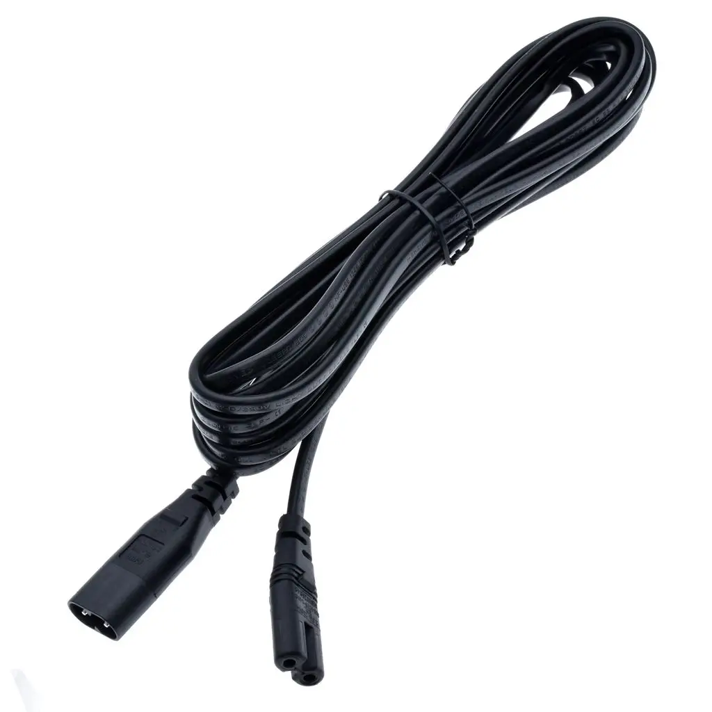 

IEC 320 C7 to C8 extension cords,C8 male to C7 female power Cable,Extended the C7 Power cord,0.75mm wire gauge,1.8M/6ft