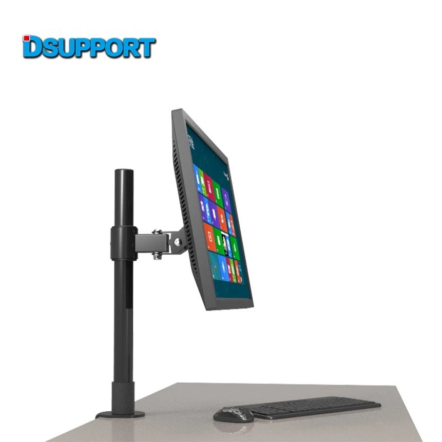 10-22-LCD-TV-Desktop-Mount-Free-Lifting-Full-Rotation-Monitor-Holder-Table-Clamping-Mount