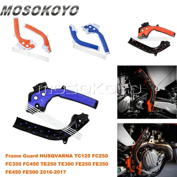 

Orange Motorcycle Frame Guard Frame Protection Cover for KTM EXC SX 125 250 300 EXC-F SXF 250 350 450 2016-2018 X-Grips