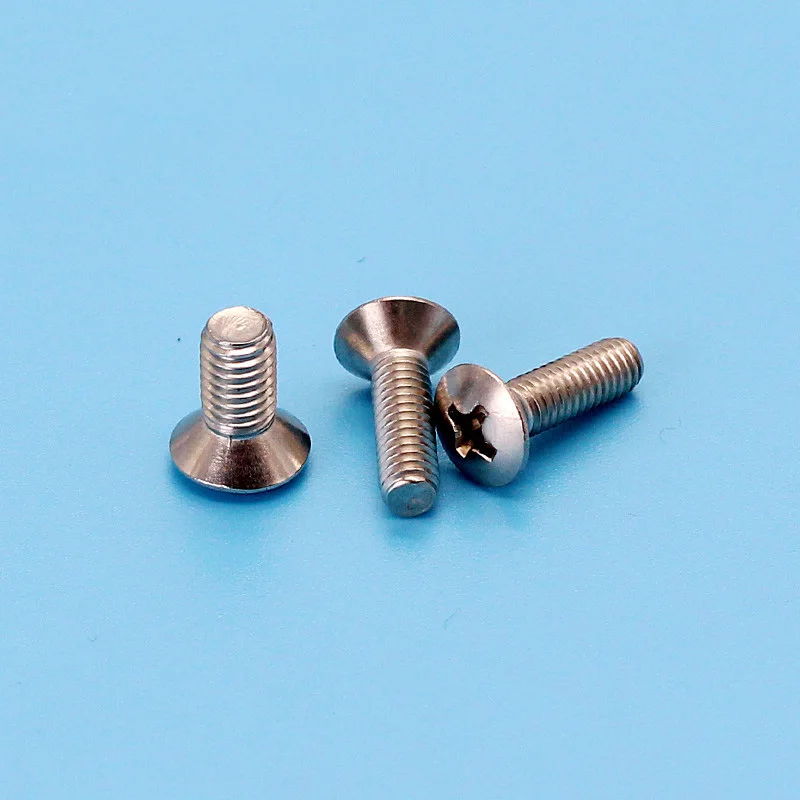 100PCS M3 Phillips screws Semi countersunk head Cross slot Furniture