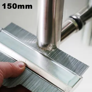 150 мм профиль из углеродистой стали контурный датчик глубокие украшения шаблон плитка сталь металл плиточный Плинтус Ламинат профиль деревянная форма - изображение