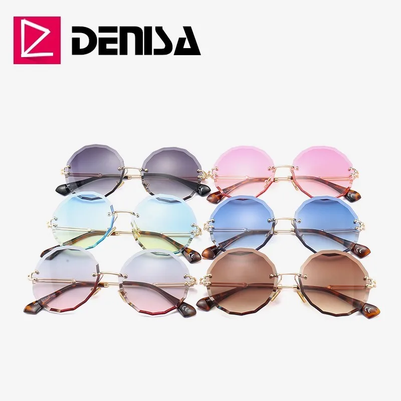 Солнцезащитные очки DENISA G18604 для мужчин и женщин винтажные круглые модные ретро