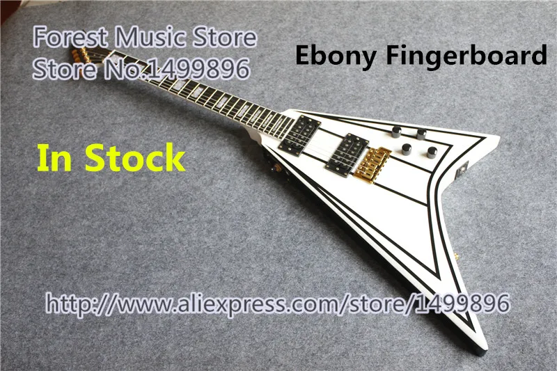 

Hot Selling Randy Rhoads Jackson Flying V Electric Guitars Ebony Fretboard Guitar Neck In Stock