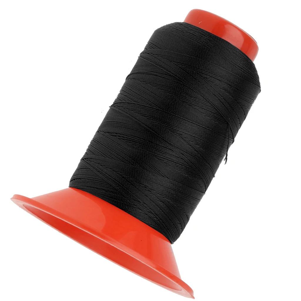 Black Color 500 Meters Bonded Nylon Tent Backpack Sewing Thread High-strength Nylon Cord Suitable for Camping Tent