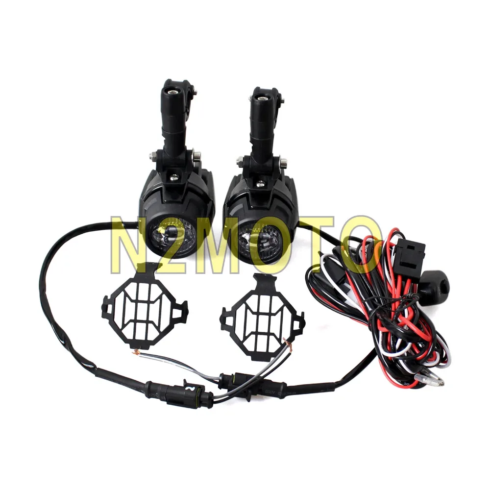 For BMW R1200 GS Motorcycle LED Spotlight Headlight Grill Guard Driving Fog Light Wiring Harness Kit for F800GS Versys KTM 12 16-in Covers & Ornamental ...