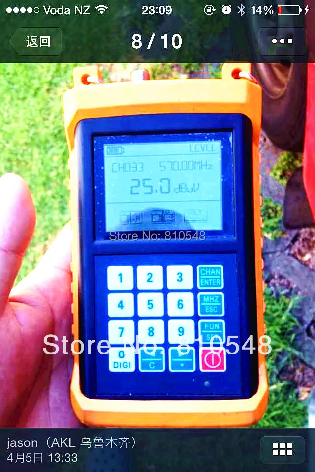 CATV Cable TV Off Air MF 200 Economy line Analog Digital Signal Level Meter dBmV Volt Tilt Delta