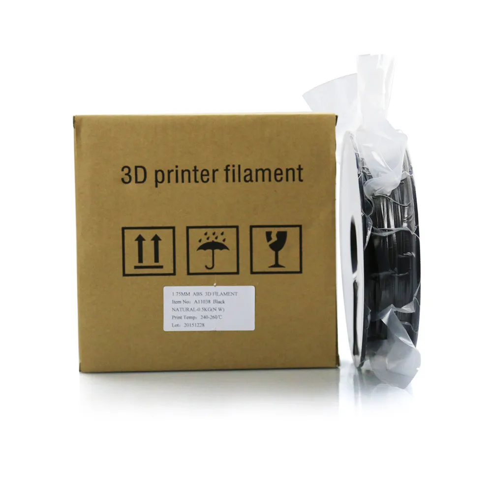 Оптовая продажа 10 рулонов/лот 0 5 кг PLA ABS DIY 3d принтер нити 1 75 мм пластиковые