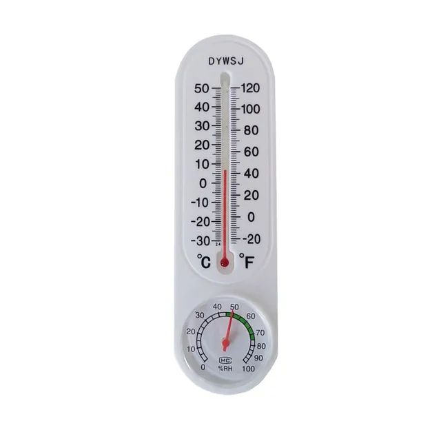 Indoor Plastic Thermometer Hygrometer Fahrenheit and Celsius