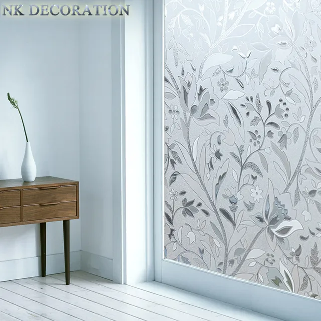 45*100CM (W*L) Waterproof Window Glass Sticker Waterproof Frosted Privacy Home Bathroom Window