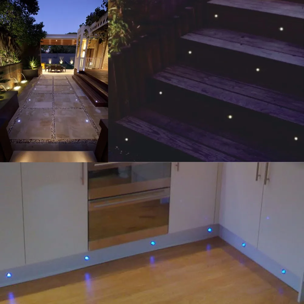 Luzes do Convés Plug para Caminho do Jardim ao ar Subterrâneo à Prova Nova Milímetros Levaram Recesso 0.6 w 7lm Smd2835 ue - Eua Reino Unido Livre Decoração d' Água 6 Pcs 22 27 Lâmpadas subterrâneas