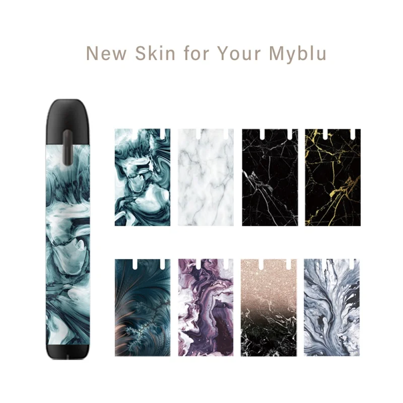 

SHIODOKI 2 Pack myblu Skin Decal for Pax my blu 2.5D Technology Ultra Thin Protective Sticker for myblu Wraps Cases -Marble