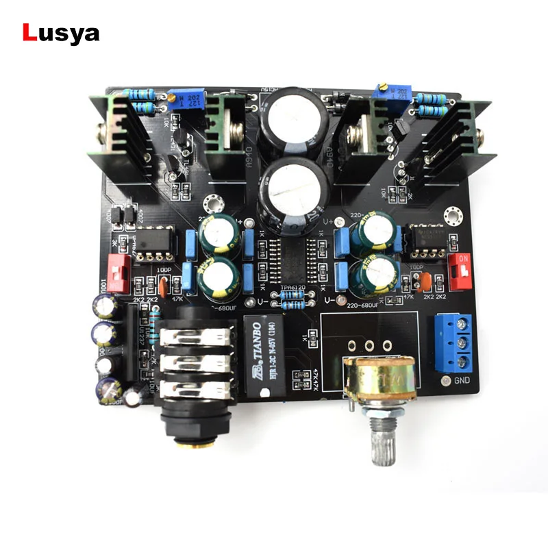 Плата усилителя для наушников TPA6120A NE5534 UPC1237 защитная схема 32 600 ohm аудио