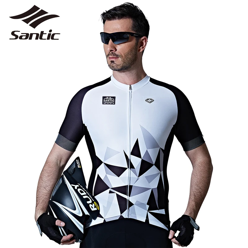 

Santic Cycling Jersey Pro Team Cycling Clothing Summer Breathable MTB Downhill Bike Clothing Men's Sports Jersey Motocross 2017