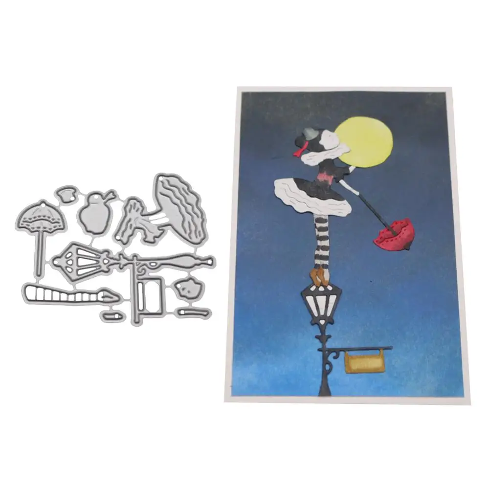 

Creative girl background Metal Cutting Dies for Scrapbooking Album Paper DIY Card Craft Embossing Die Cuts Stamps New 2019