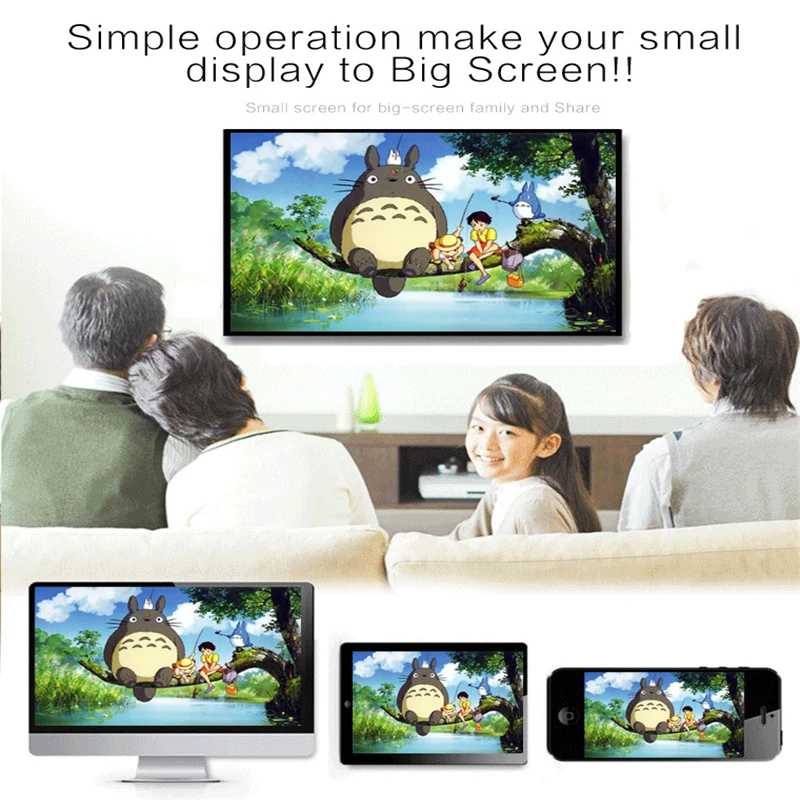 Anycast M2 Plus Wireless TV Stick Wifi Display Receiver 1080P Display HDMI Dongle TV Stick for iPhone Android Tablet PC 256M