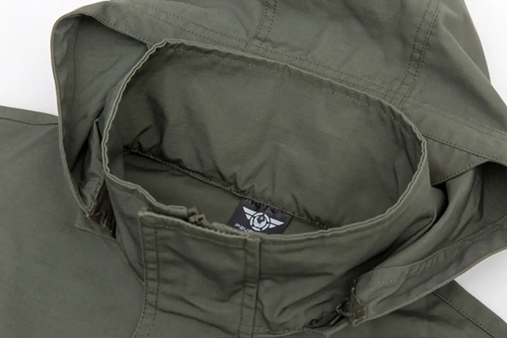 Армейская полевая тактическая куртка, Мужская водонепроницаемая камуфляжная военная куртка, осенняя ветровка с несколькими карманами, пальто пилота