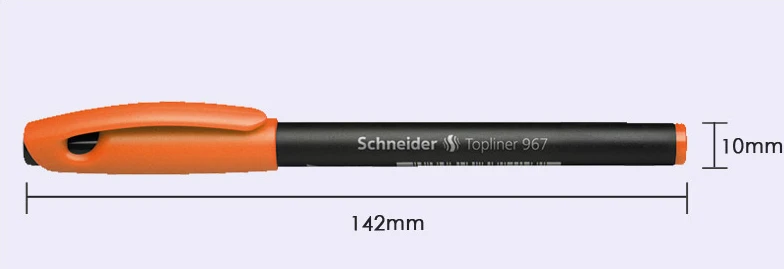 6 цветов/комплект Германии Шнайдер topliner 967 линии рисования маркером Многофункциональный Гель Ручка техническое Перо Pen Картина 0.4 мм Книги по искусству
