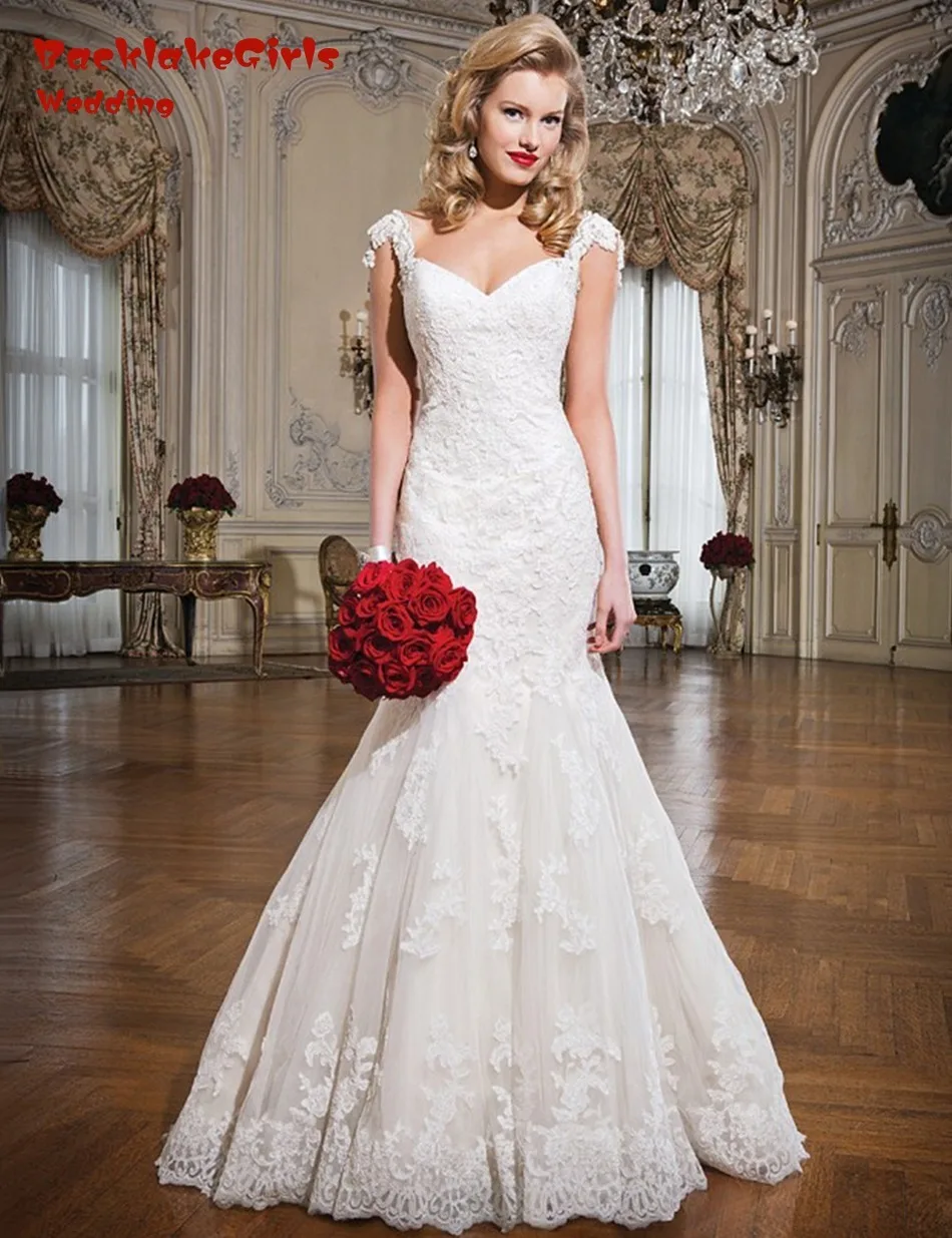 BacklakeGirls V neck Ruched font b Custom b font font b Made b font Lace Appliques