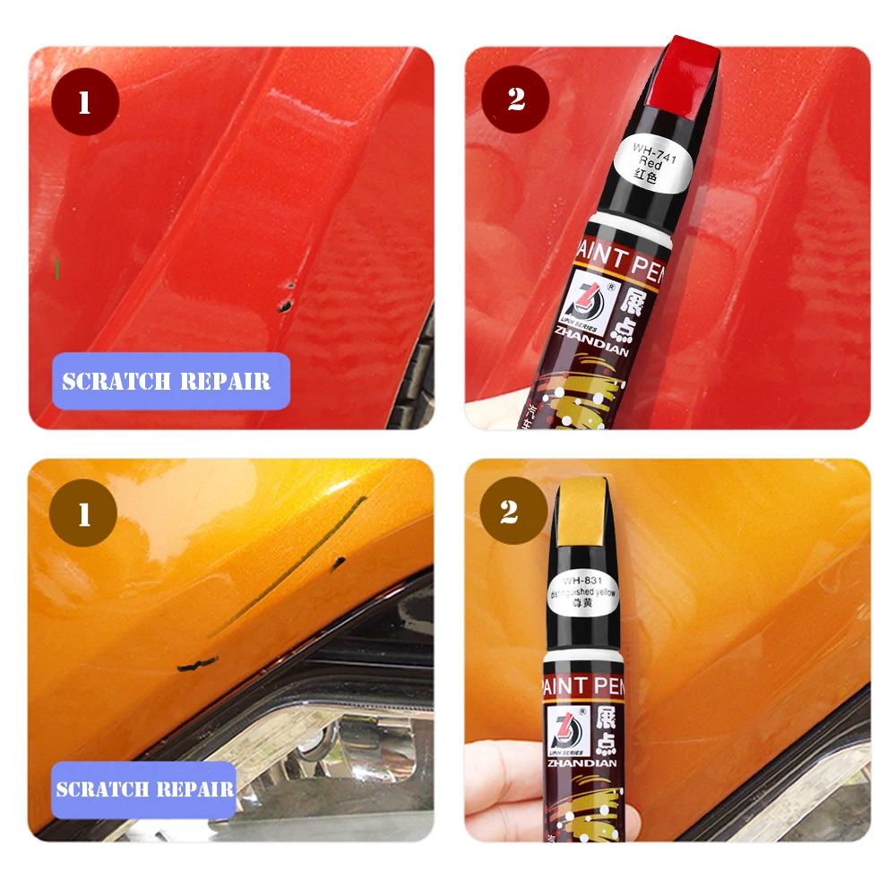 Car Scratch Remover Pen Touch Up Applicator Tool for Auto Coat Clear Repair