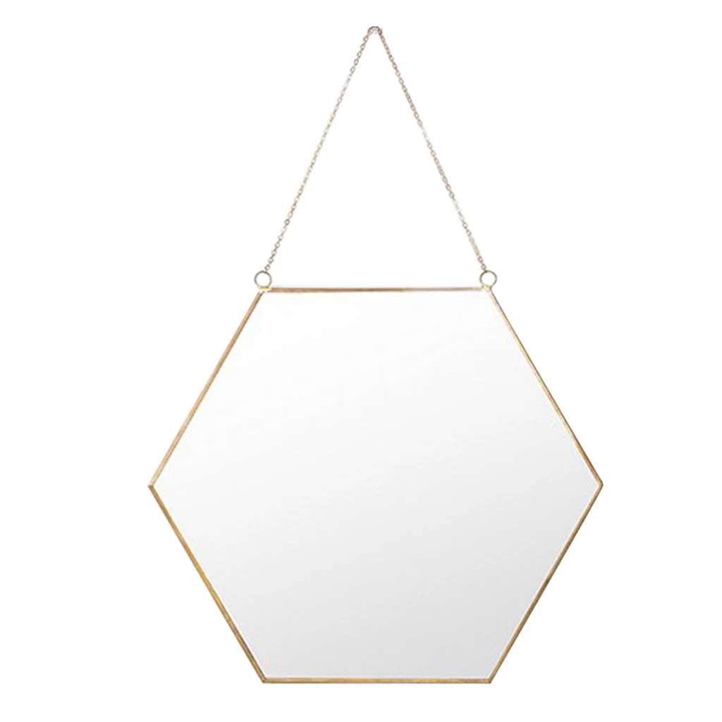 MagiDeal Glamour Glass Girls  Women Fitting Dressing Make Up Mirror Wall Hangings 2Pcs