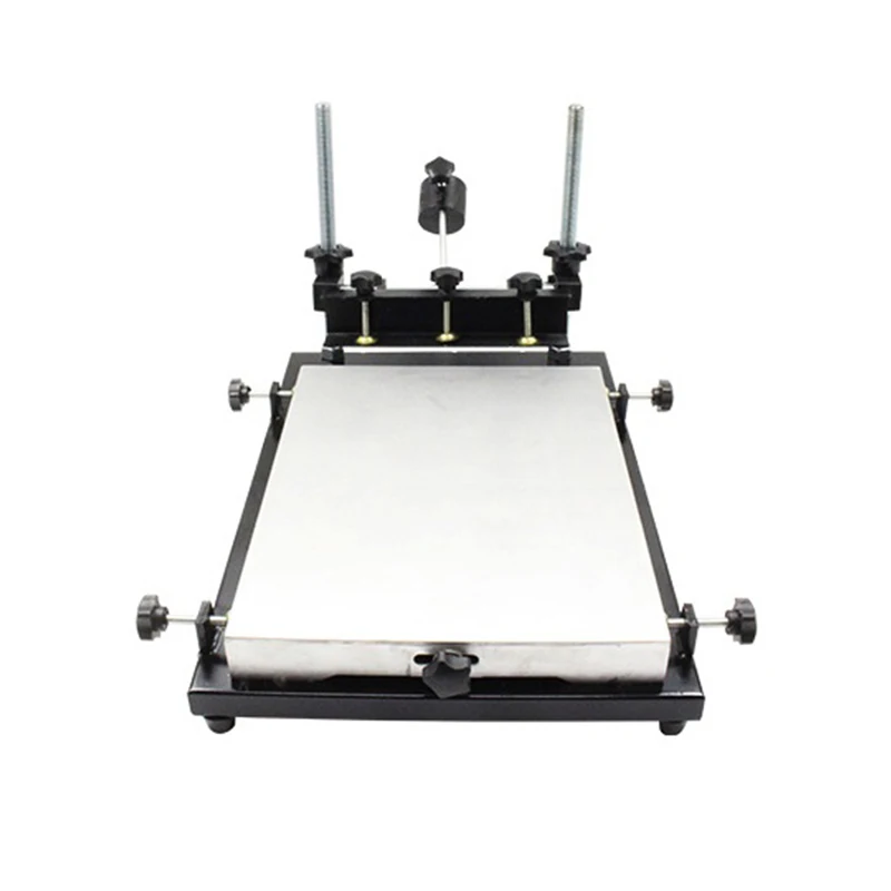 Настольная Ручная регулировка Шелковый стол для трафаретной печати машина для чтения клея и пасты трафарет принтер BGA инструмент для ремонта