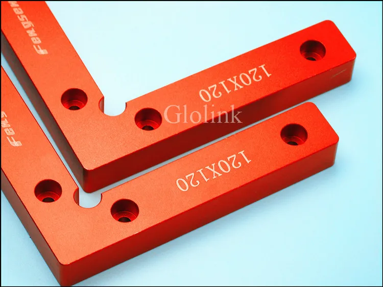 90 Degree Positioning Squares 4.7" x 4.7" Aluminium Alloy Right Angle Clamps Woodworking Carpenter Tool L Block Square 1pc