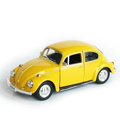 R Beetle 1976 1:36 игрушечный автомобиль из сплава, мини-автомобиль, Реплика, Авторизованная оригинальной фабрикой, модель детских игрушек - Цвет: Цвет: желтый