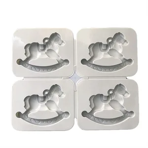 Силиконовая гипсовая троянская форма с четырьмя отверстиями, силиконовая гипсовая подвесная форма - изображение