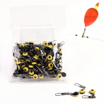 

100pcs/lot Durable Medium Size Fishing Float Bobber Stops Space Beans Connectors Sea Saltwater Fishing Tools