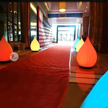 

Park Lawn Street Lights Lighting Advertising Celebration LED Inflatable Water Drop Balloon